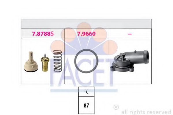 FACET 7.8788K Thermostat, coolant